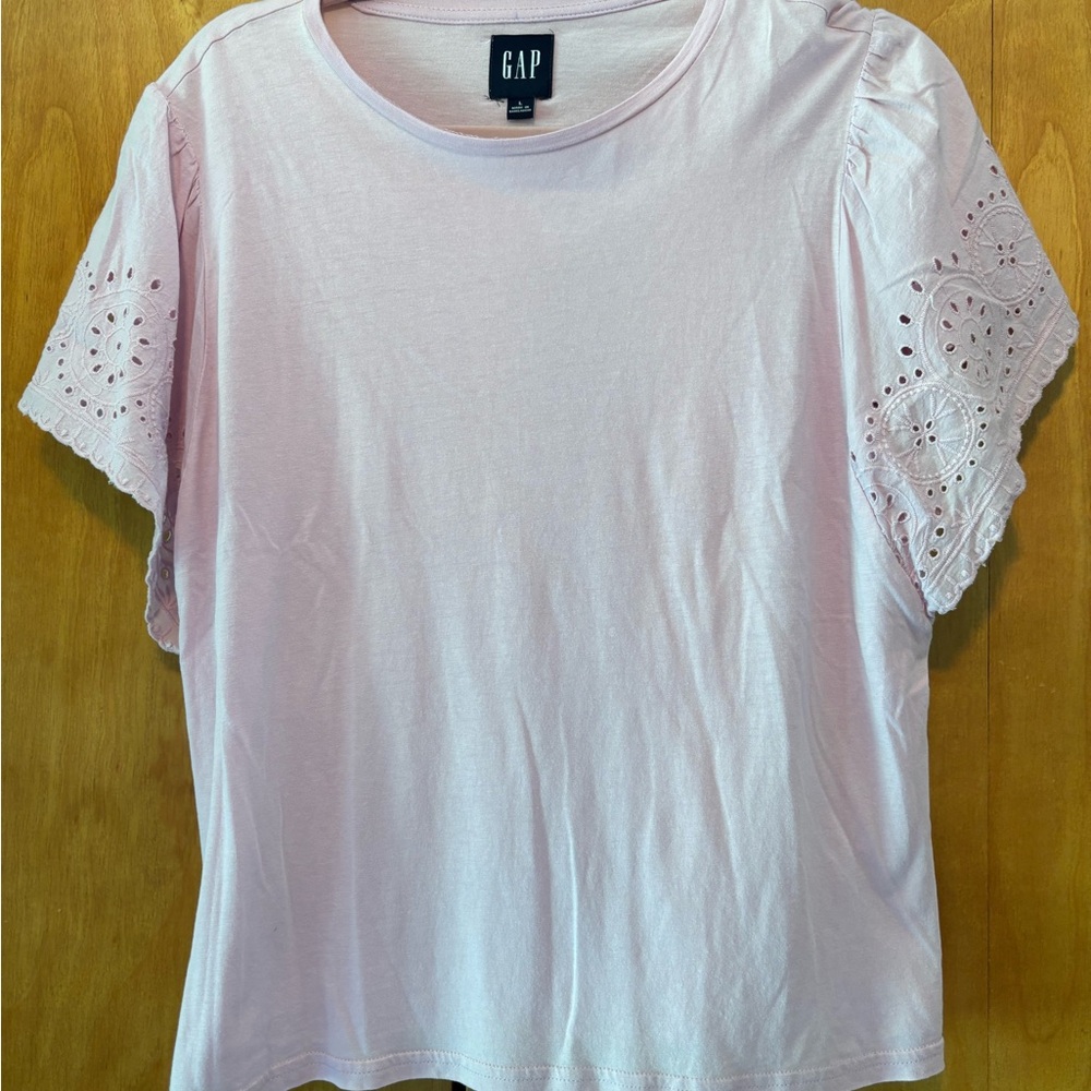 GAP Pink Short Sleeve Fitted T-Shirt